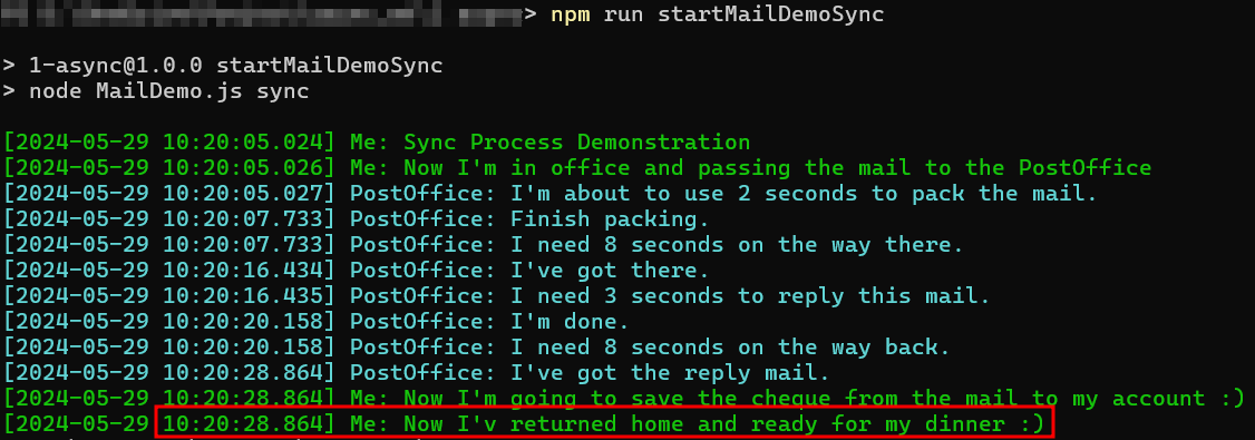 Synchronized Mailing Demo